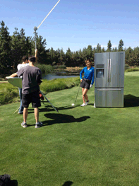 putting commercial shot